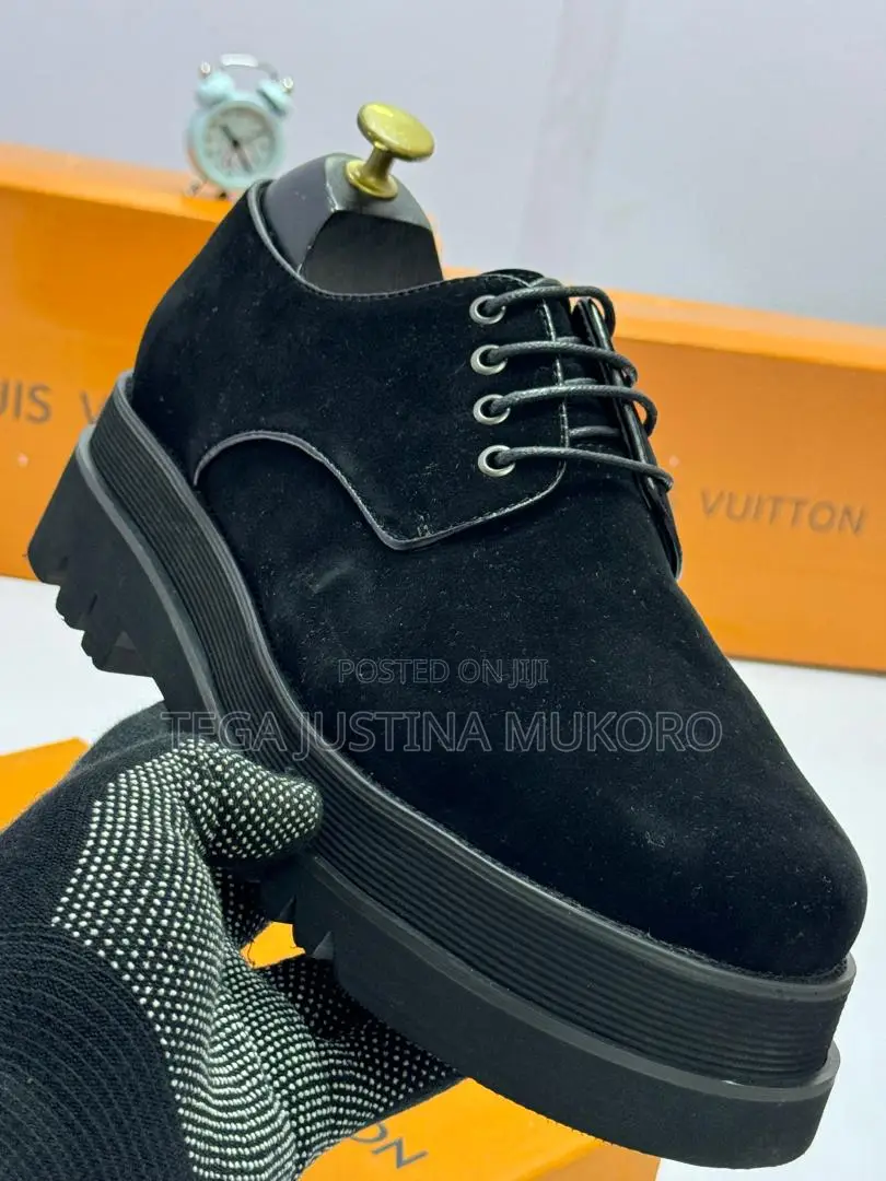 Louis Vuitton Suede High Sole Shoe