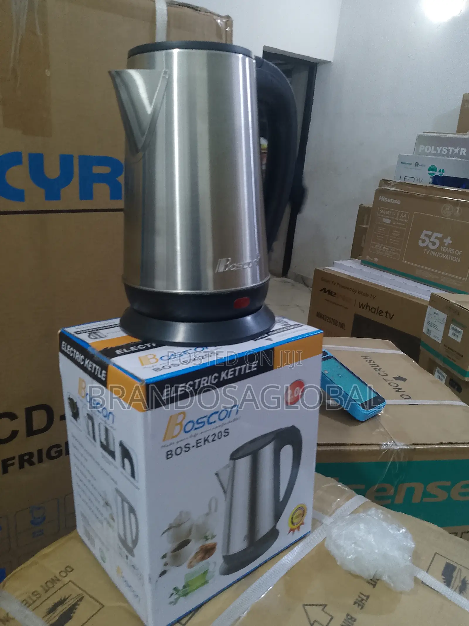 Boscon 2.0l Stainless Steel Kettle – Rapid Electric Heating