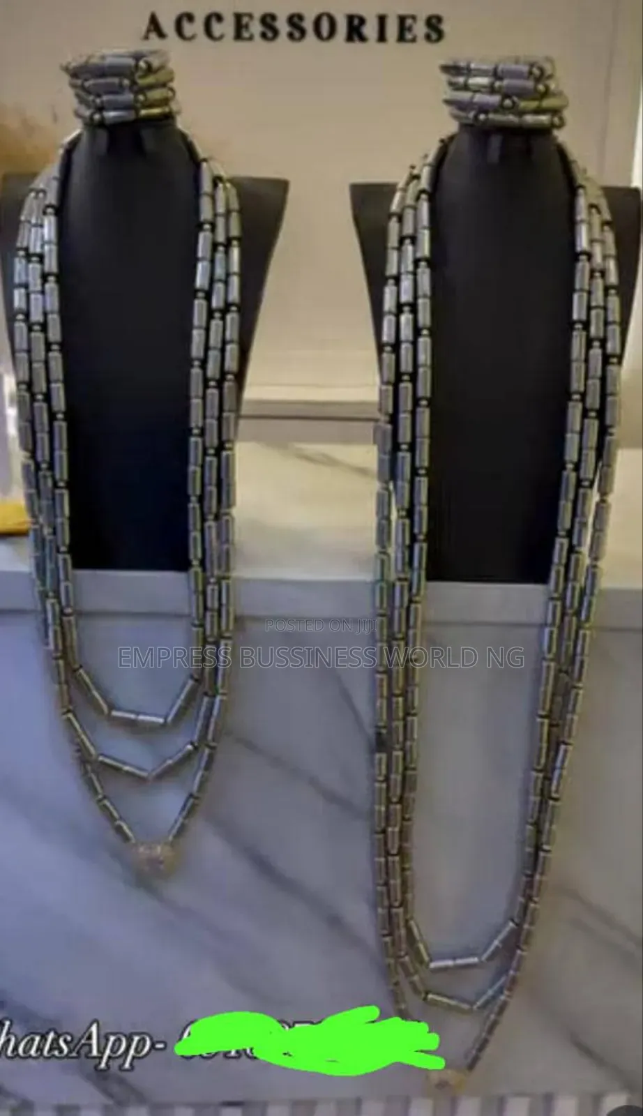Men's Party Beads-3 Neck And 4 Wrist Beads