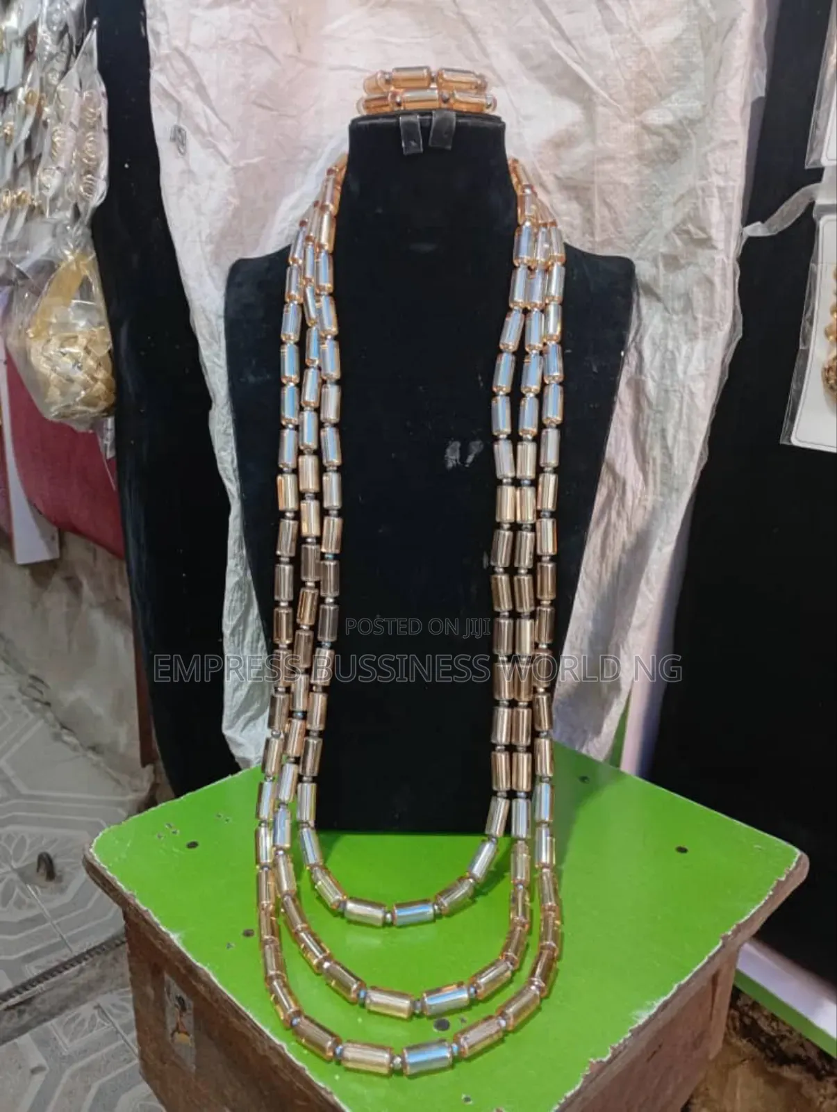 Men's Party Beads-3 Neck And 4 Wrist Beads