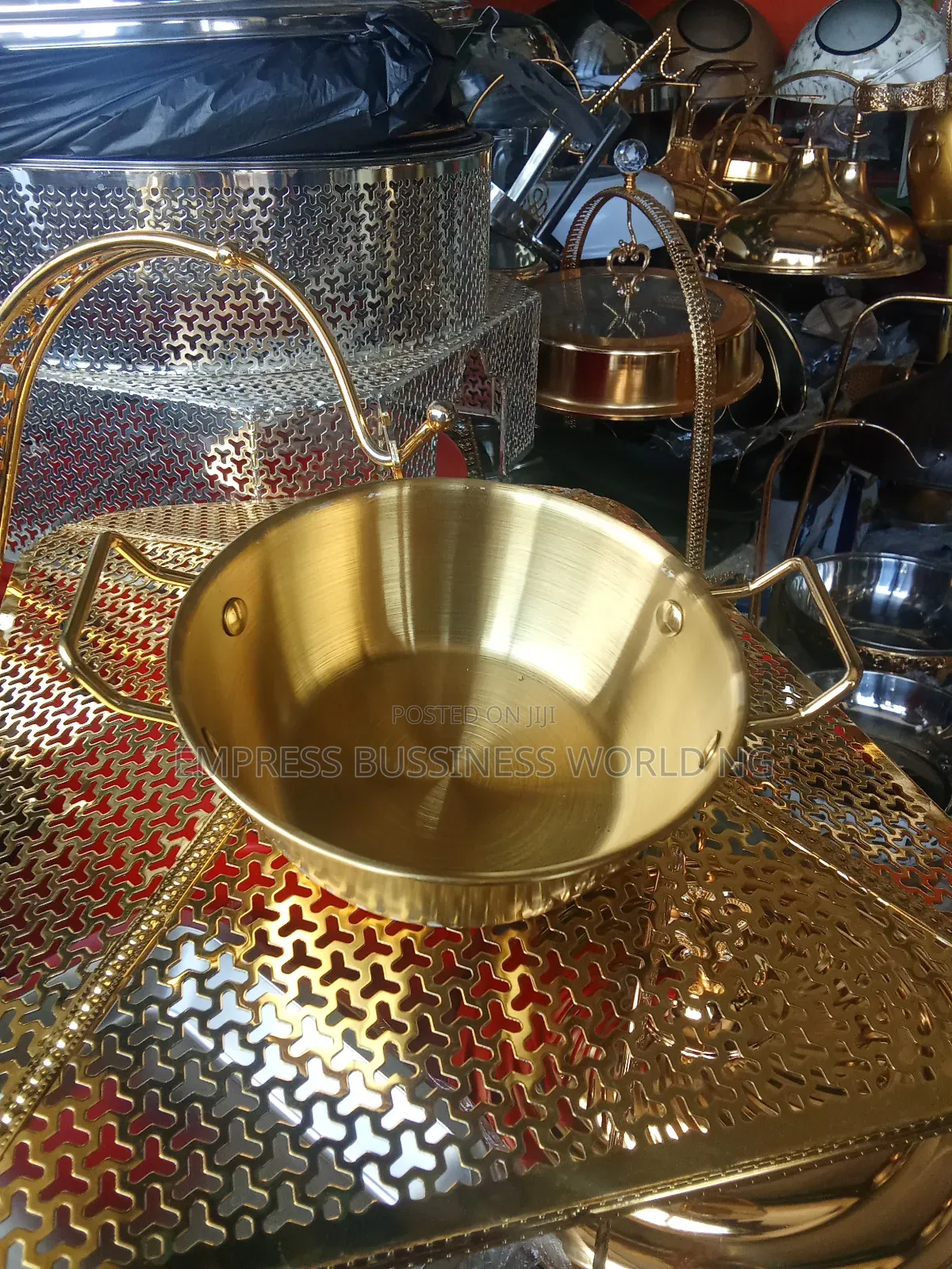 Quality Golden Small Chops and Samosa Serving Plates