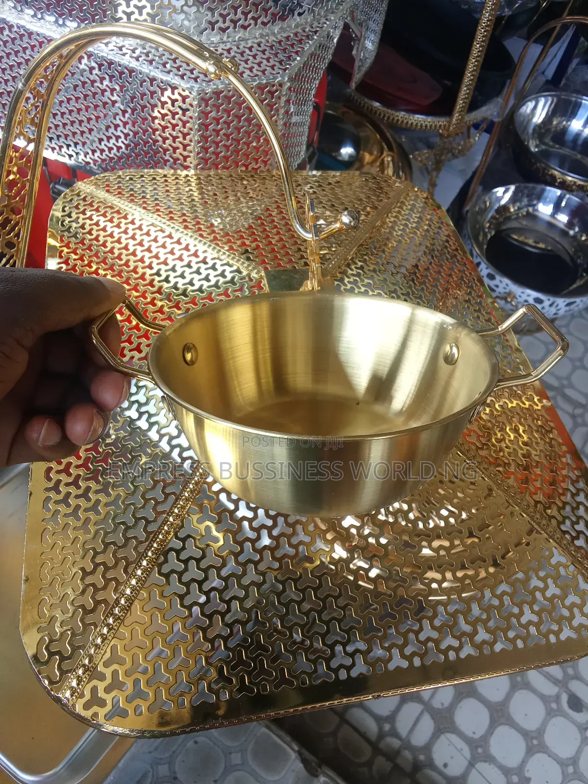 Quality Golden Small Chops and Samosa Serving Plates