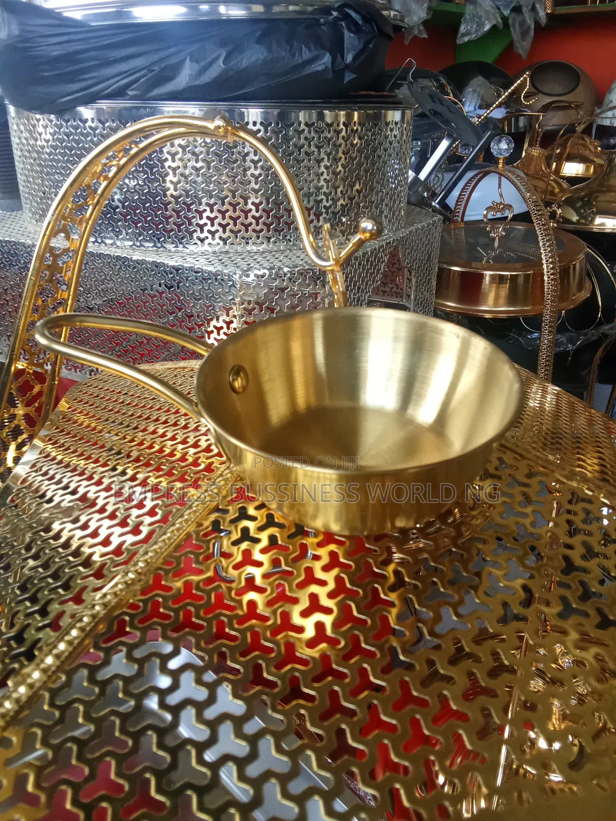 Quality Golden Small Chops and Samosa Serving Plates