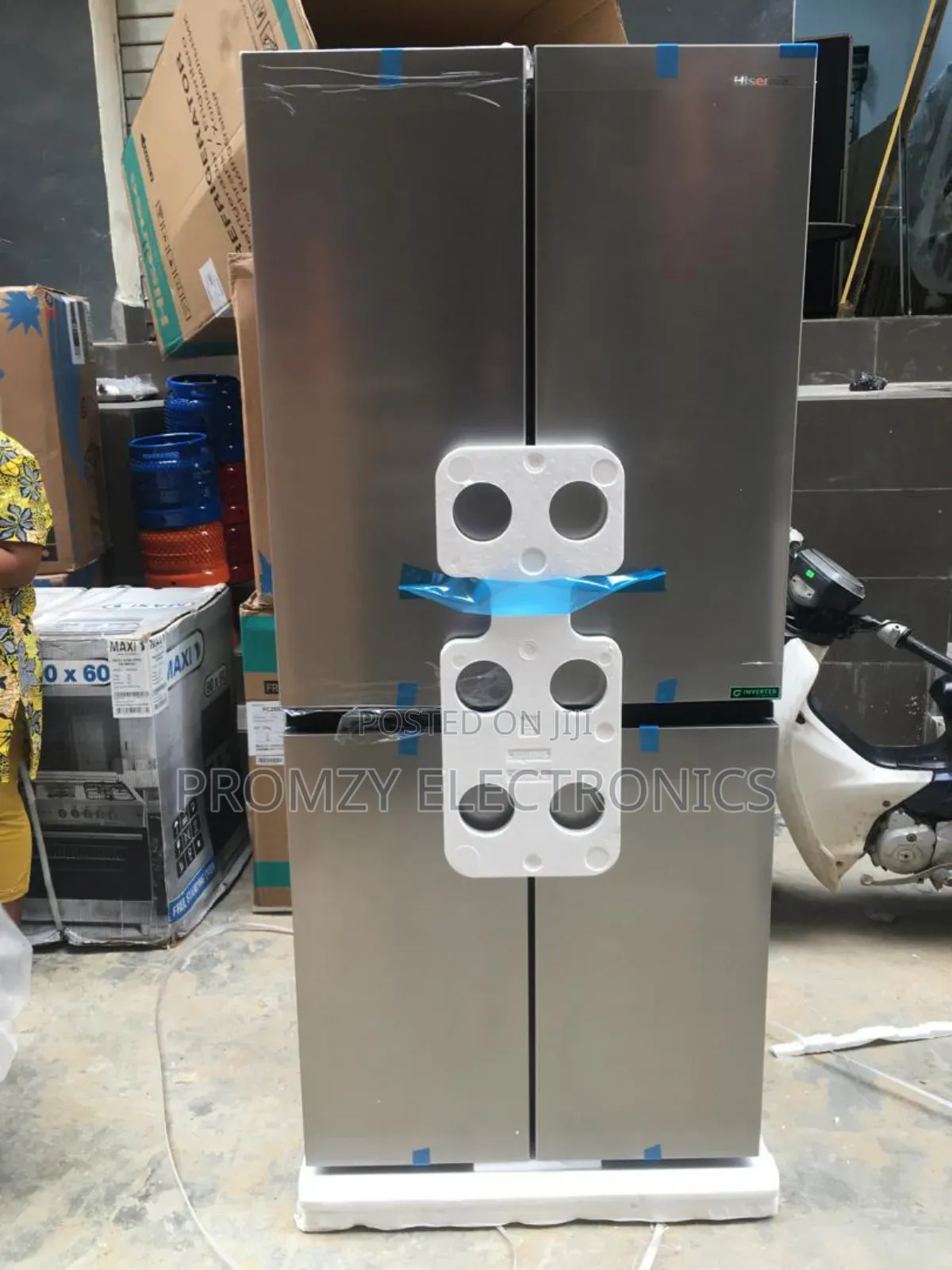Brand New Hisense Refrigerator Side-by-side 392liters Four Doors
