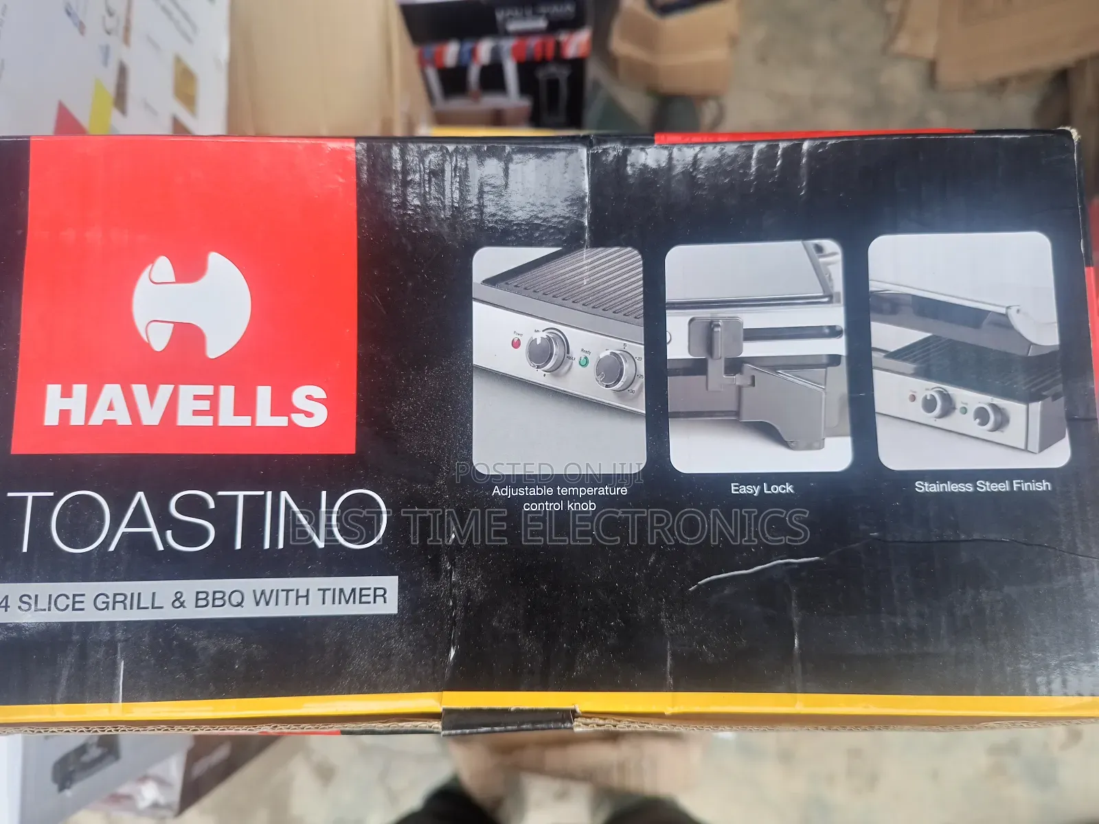 Havellstoastino 4 Sliced Grill Barbecue Sandwich Maker