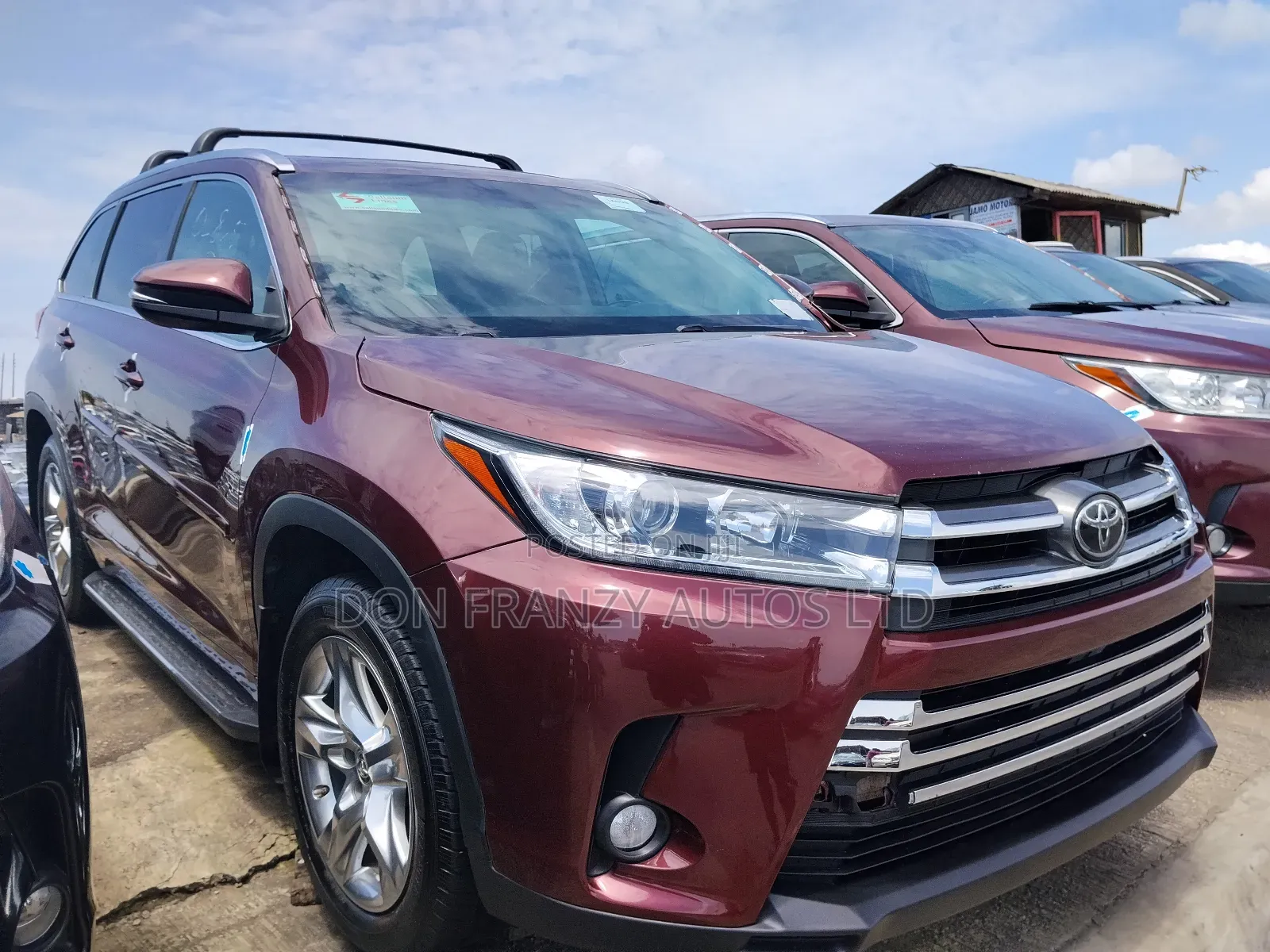 Toyota Highlander Limited V6 4x4 (3.5L 6cyl 6A) 2016 Burgundy