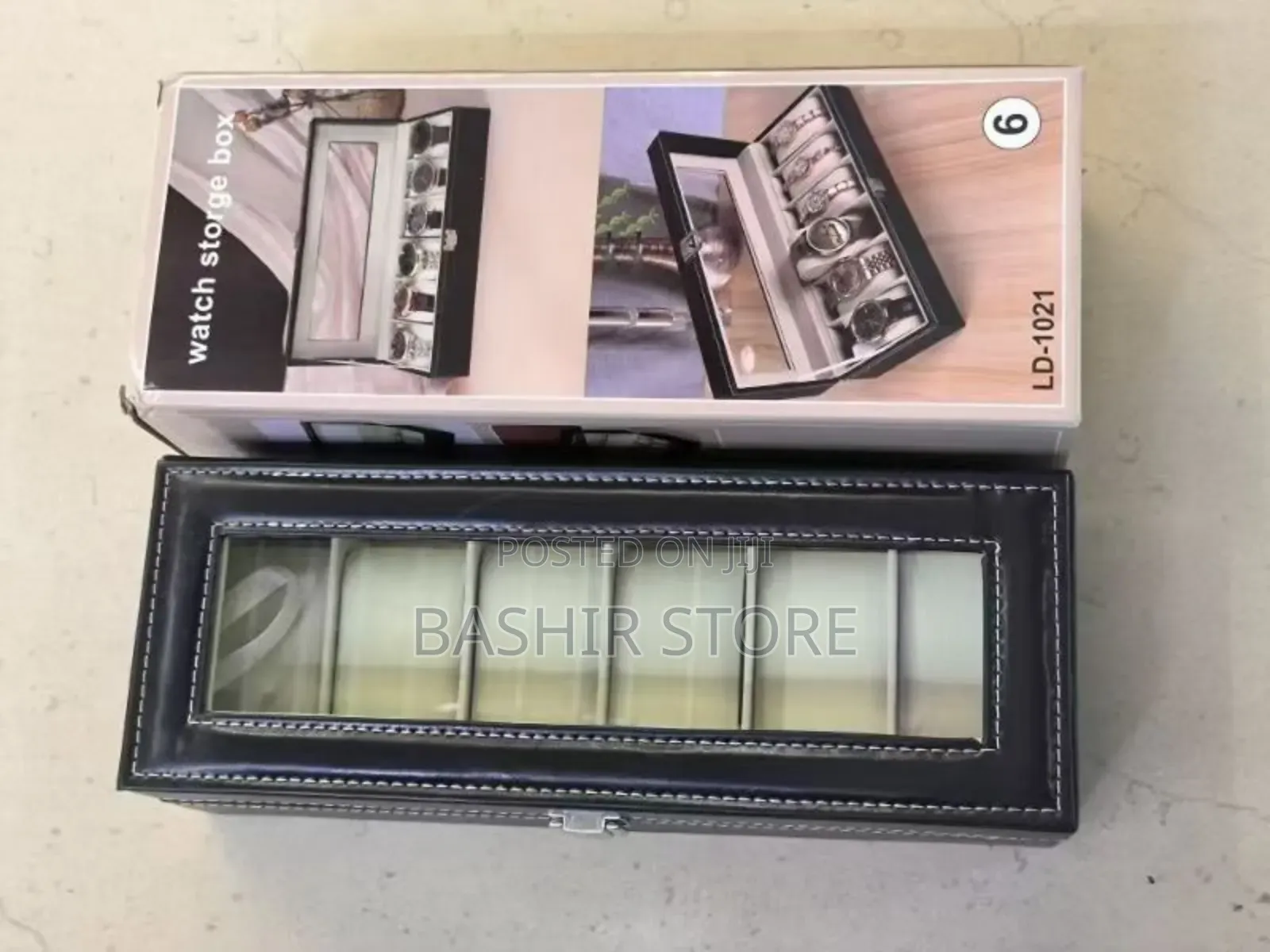 Six-Slot Watch Storage Box, Also Suitable for Other Jewelry