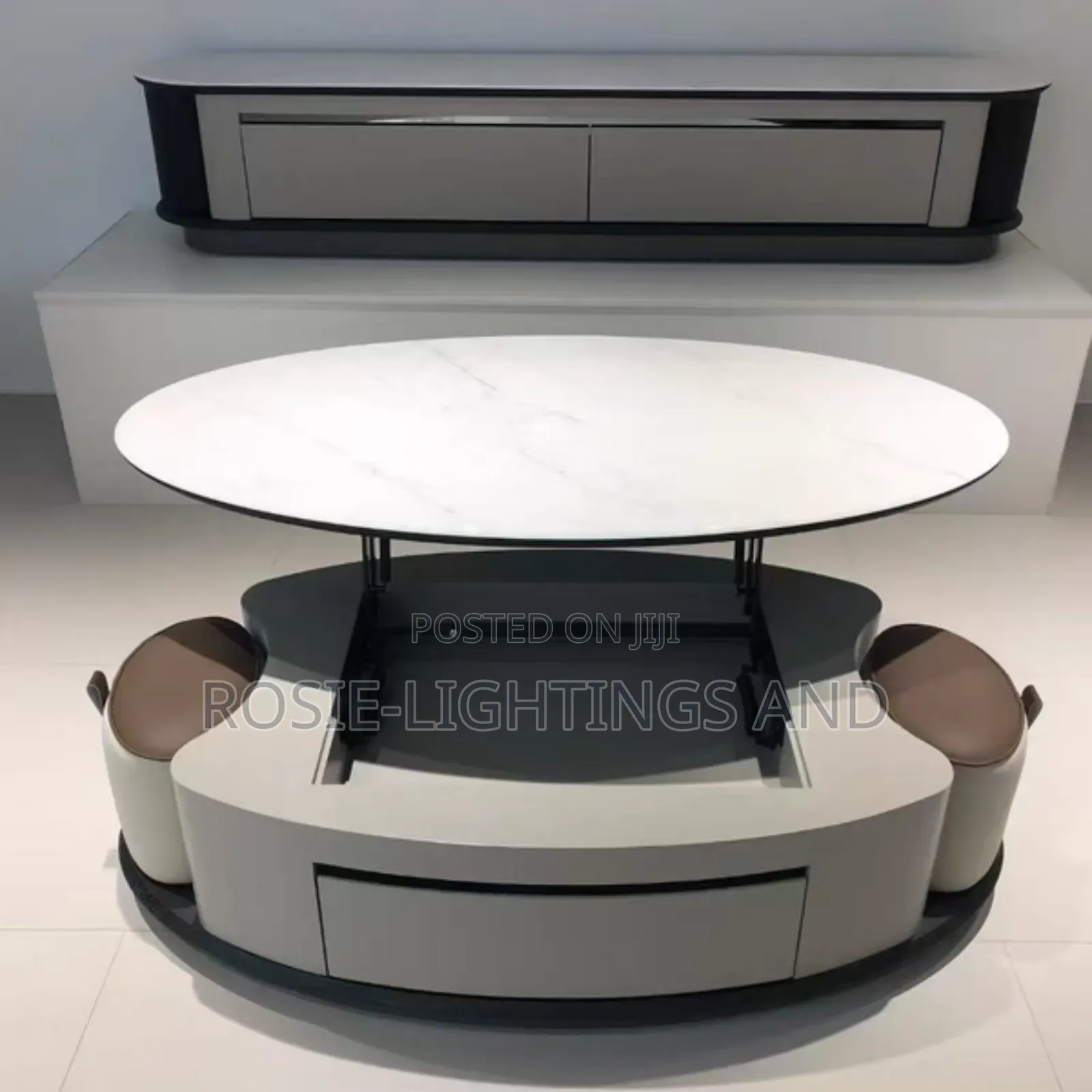 Modern Lift-Top Coffee Table With a Storage Compartment.