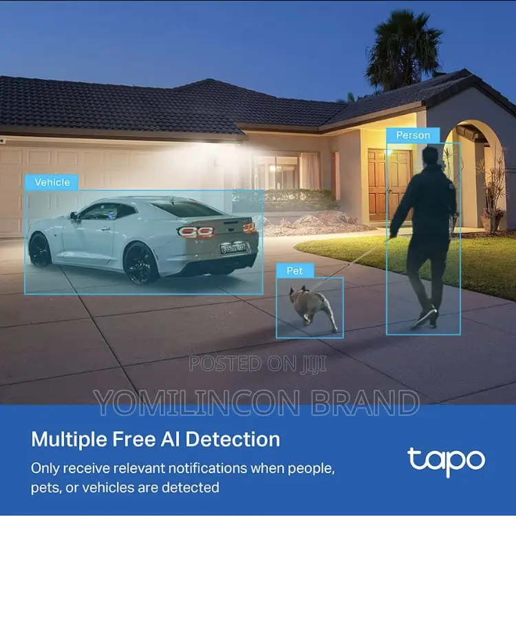 Tp-Link Tapo QHD Outdoor Pan/Tilt Wi-Fi Security Camera, 360° View