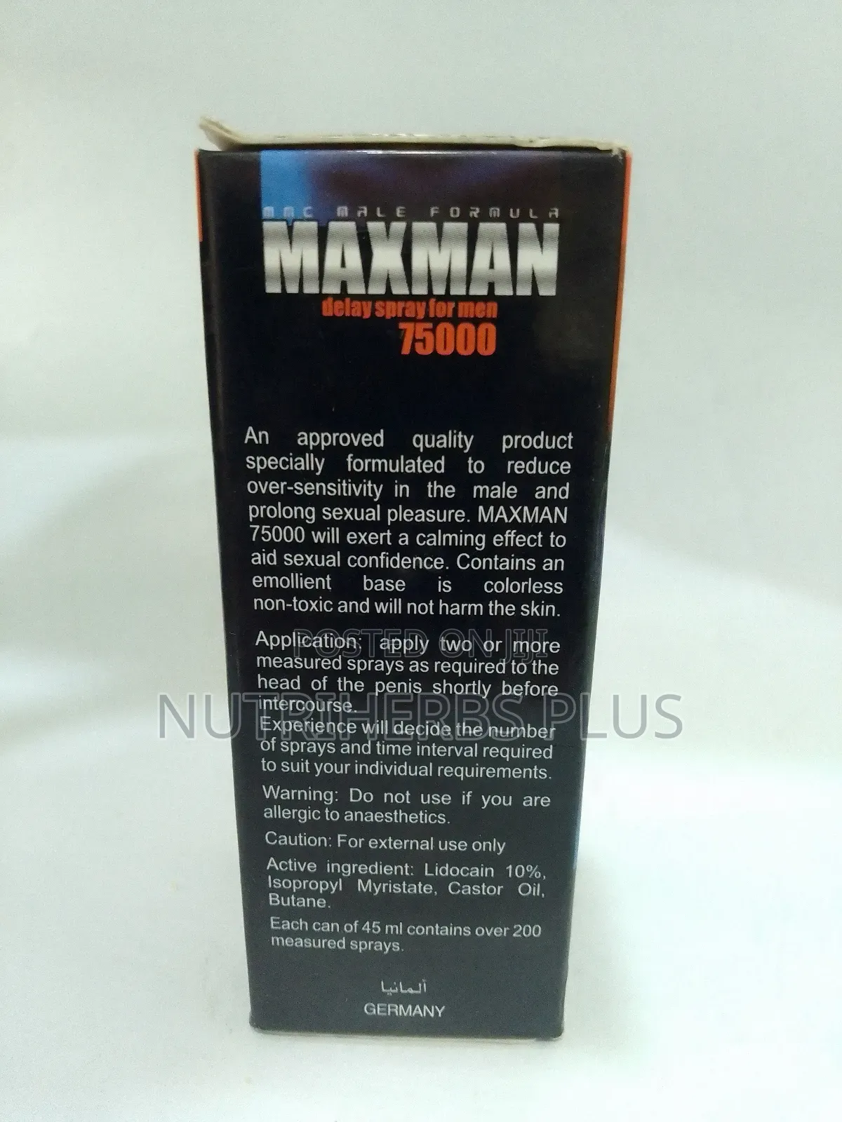 Maxman Delay Spray for Men 7500: For Premature Ejaculations