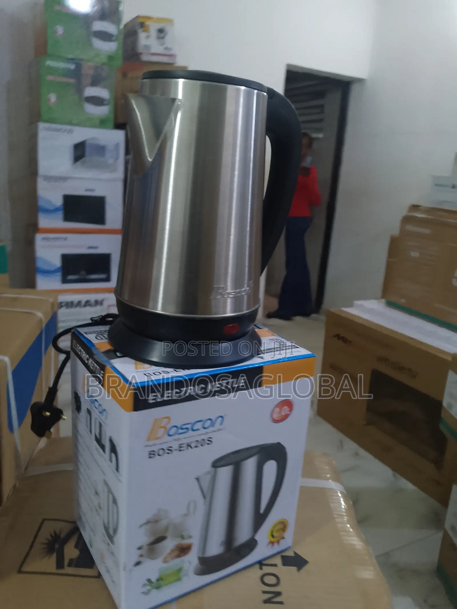 Boscon Bos-Ek20s – 2.0l Fast Boil Electric Stainless Kettle