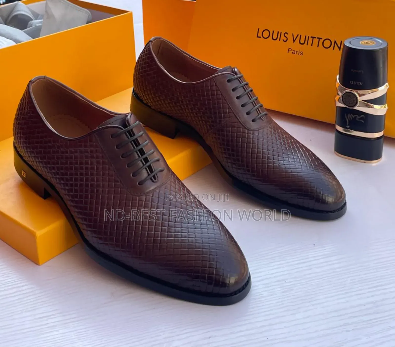 Double Buckle Louis Vuitton Luxury Men's Shoes