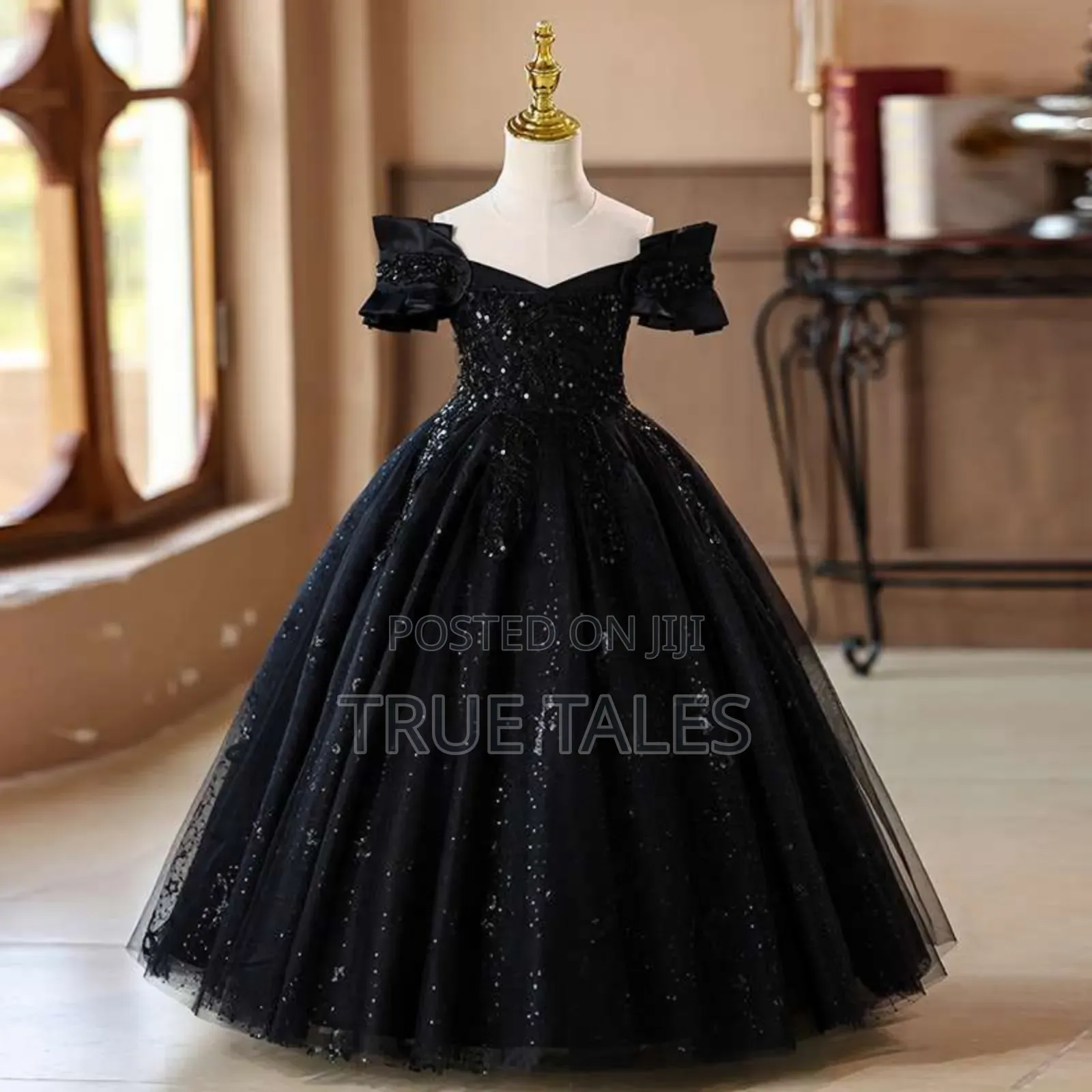 Cinderella Ballgown Dress Embellished With Glitters Sequins