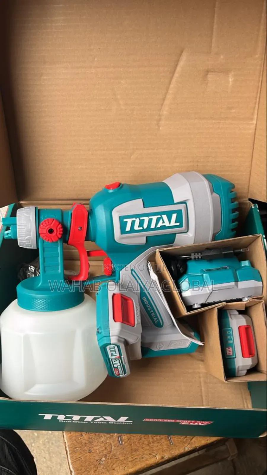 Cordless 20v Spray Gun – 800ml Paint Machine With 2 Batteries