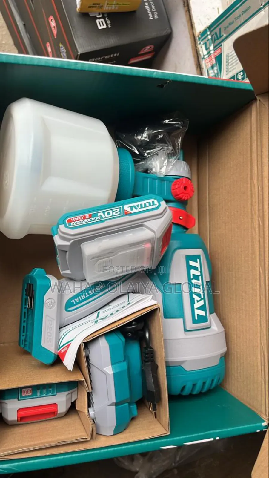 Cordless 20v Spray Gun – 800ml Paint Machine With 2 Batteries