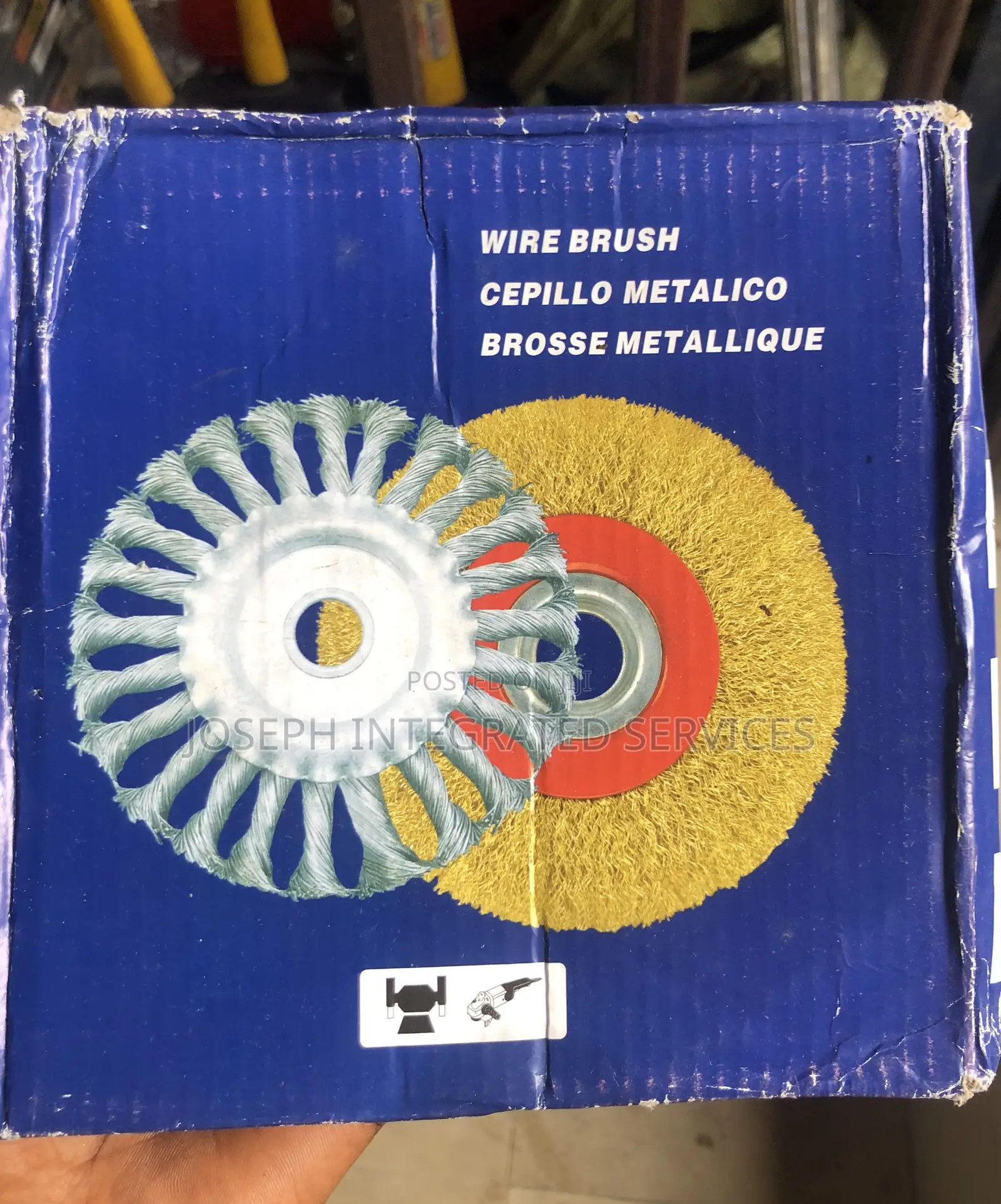 Knotted Wire Wheel Brush 7” (Hard)