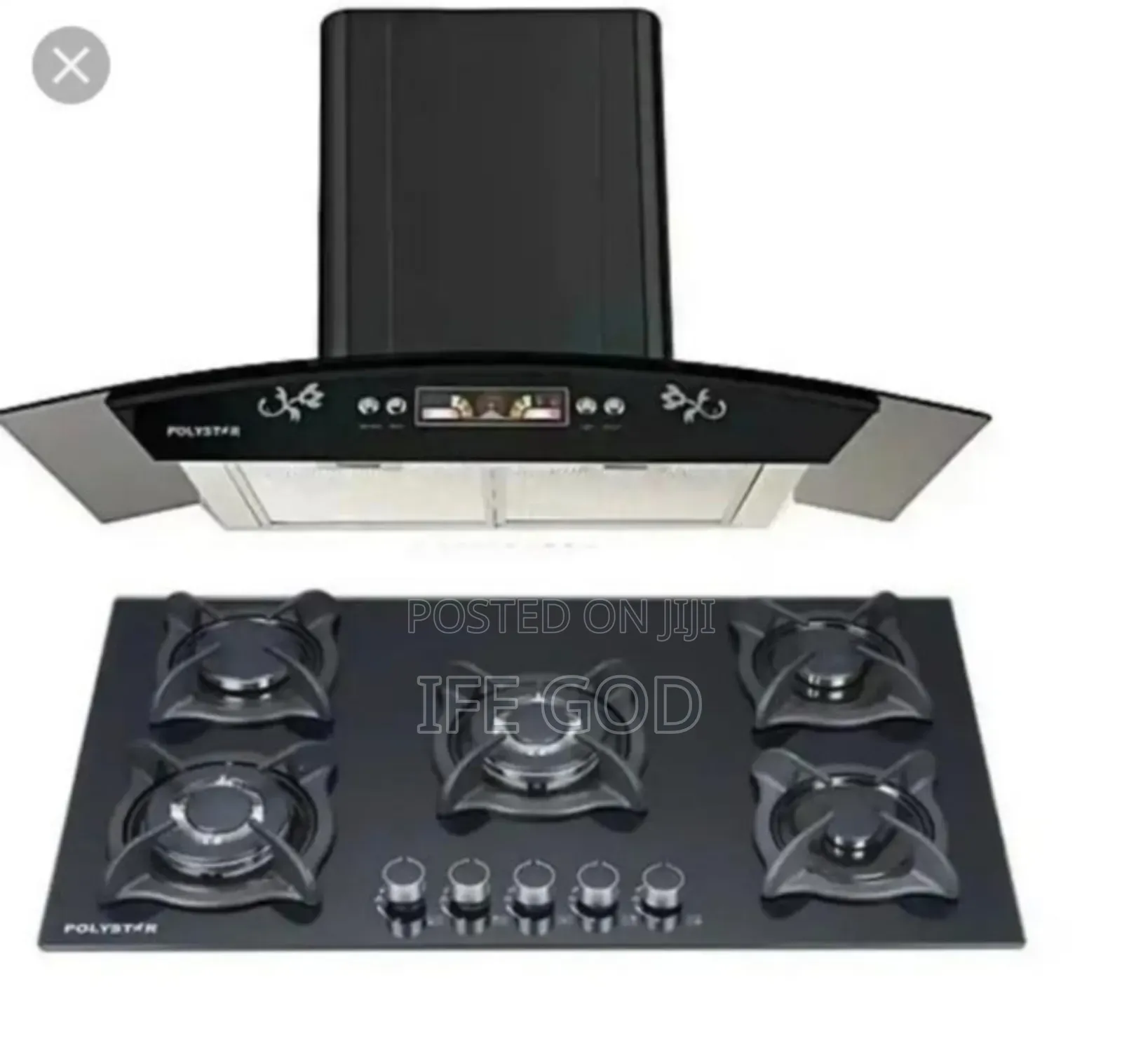 Original Polystar Built-in Gas Cooker Hob Automatic Heat Extractor