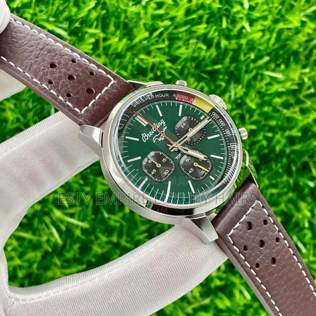 High Quality Luxury Breitling Leather Wristwatch