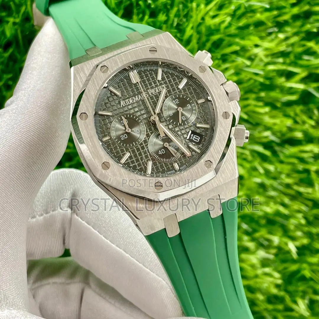Audemars Piguet Quality Luxury Men Rubber Strap Wristwatch