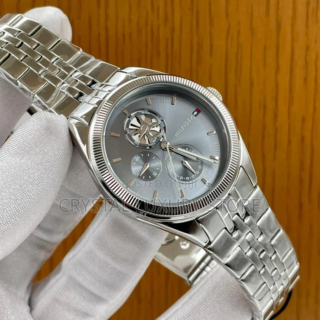 Tommy Hilfiger Quality Luxury Men Chain Strap Wristwatch