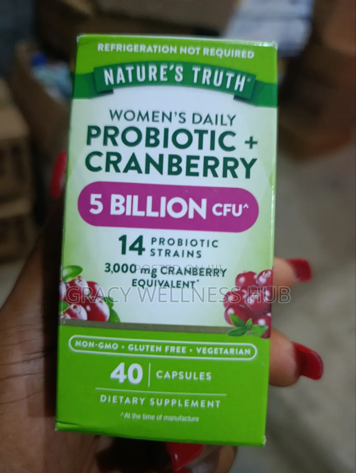 Women's Daily Probiotics+ Cranberry 5 Billion Cpu