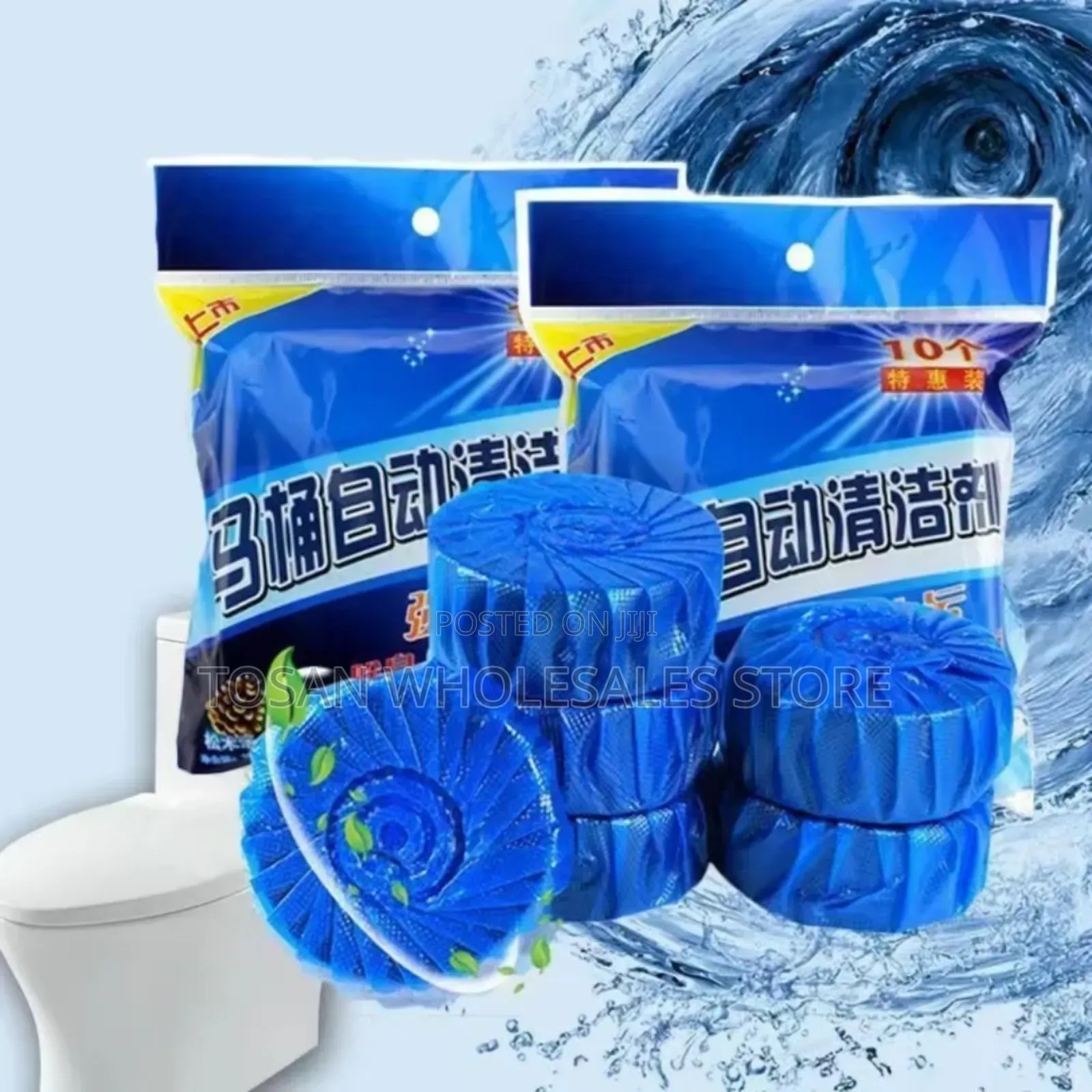 New Automatic Bleach Toilet Bowl Cleaner- 10pcs