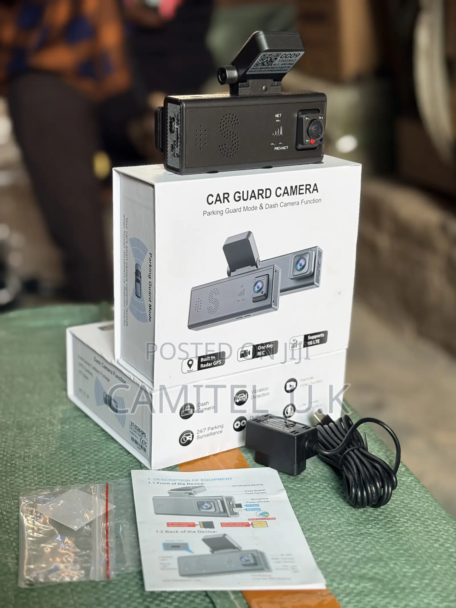 4g Ubox Dual Lens Car Guard Camera