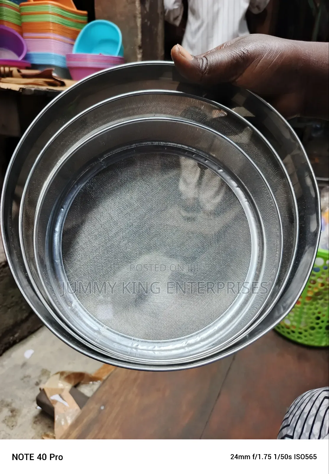 3 Set of Stainless Steel Colander Sieve