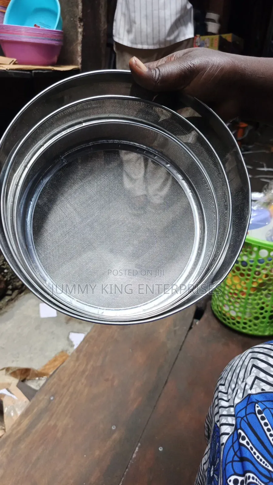 3 Set of Stainless Steel Colander Sieve