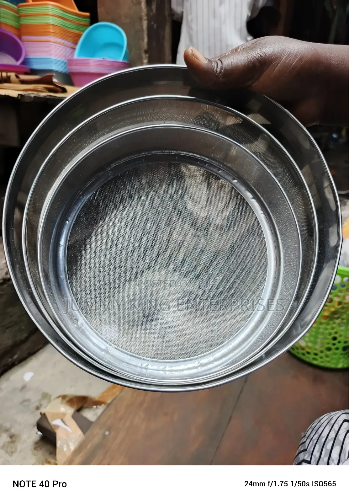 3 Set of Stainless Steel Colander Sieve