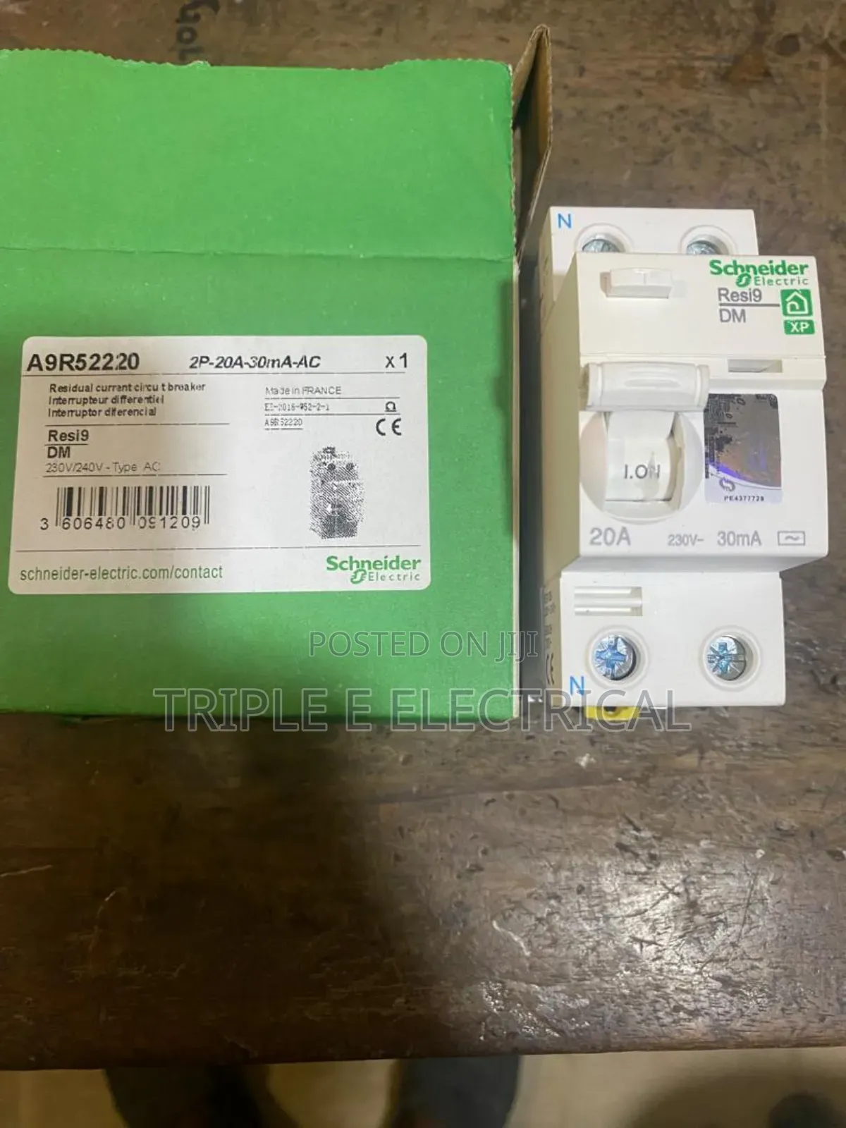 Residual Current Breaker 2 Pole 20a-30a Schneider