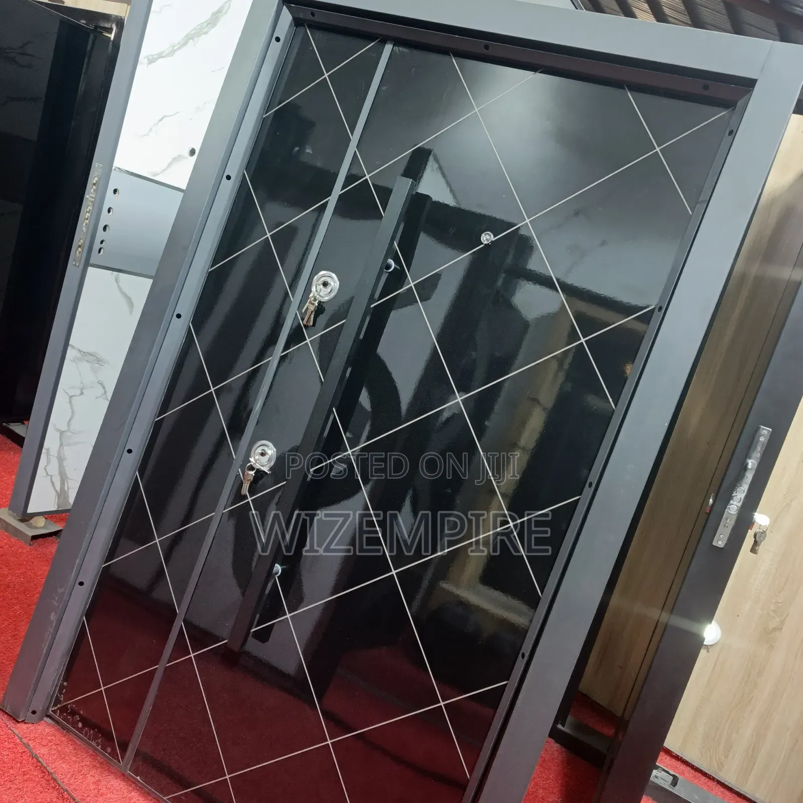 Main Entrance Black Executive Turkey Door Available