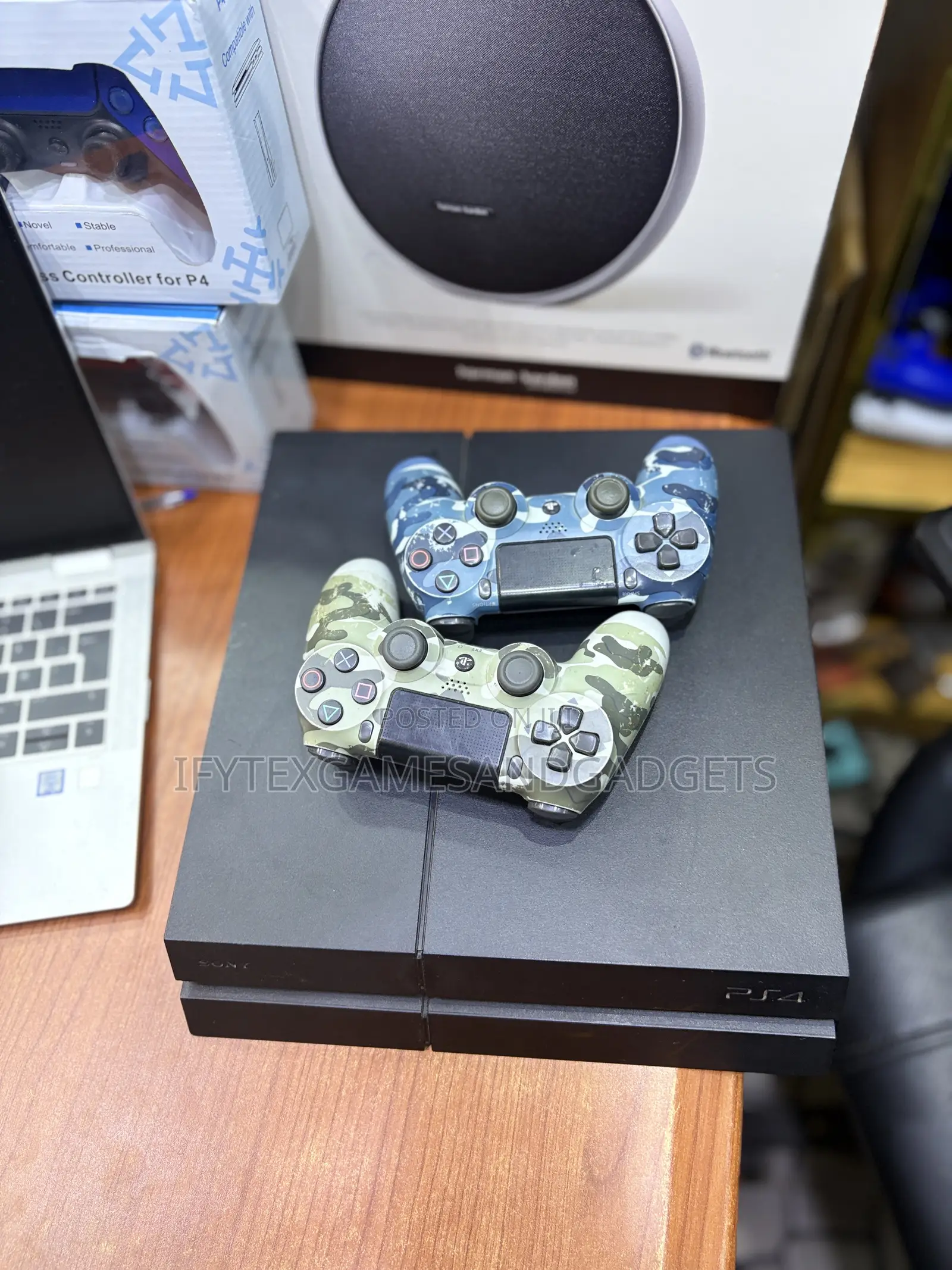Ps 4 Fat Uk Used With 2 Pads and 12 Games Installed