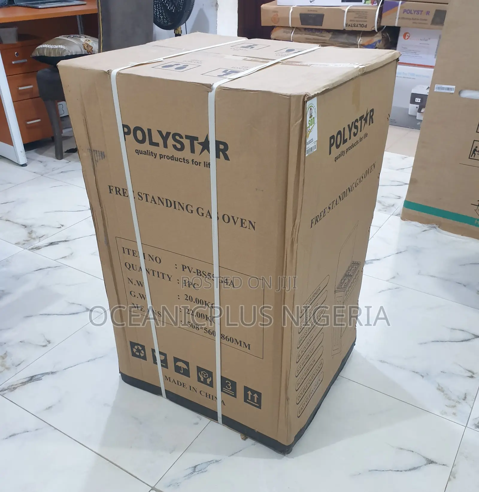 Efficient Polystar 4 Burner Gas Cooker Burners Oven | Pv-Bs55g4a