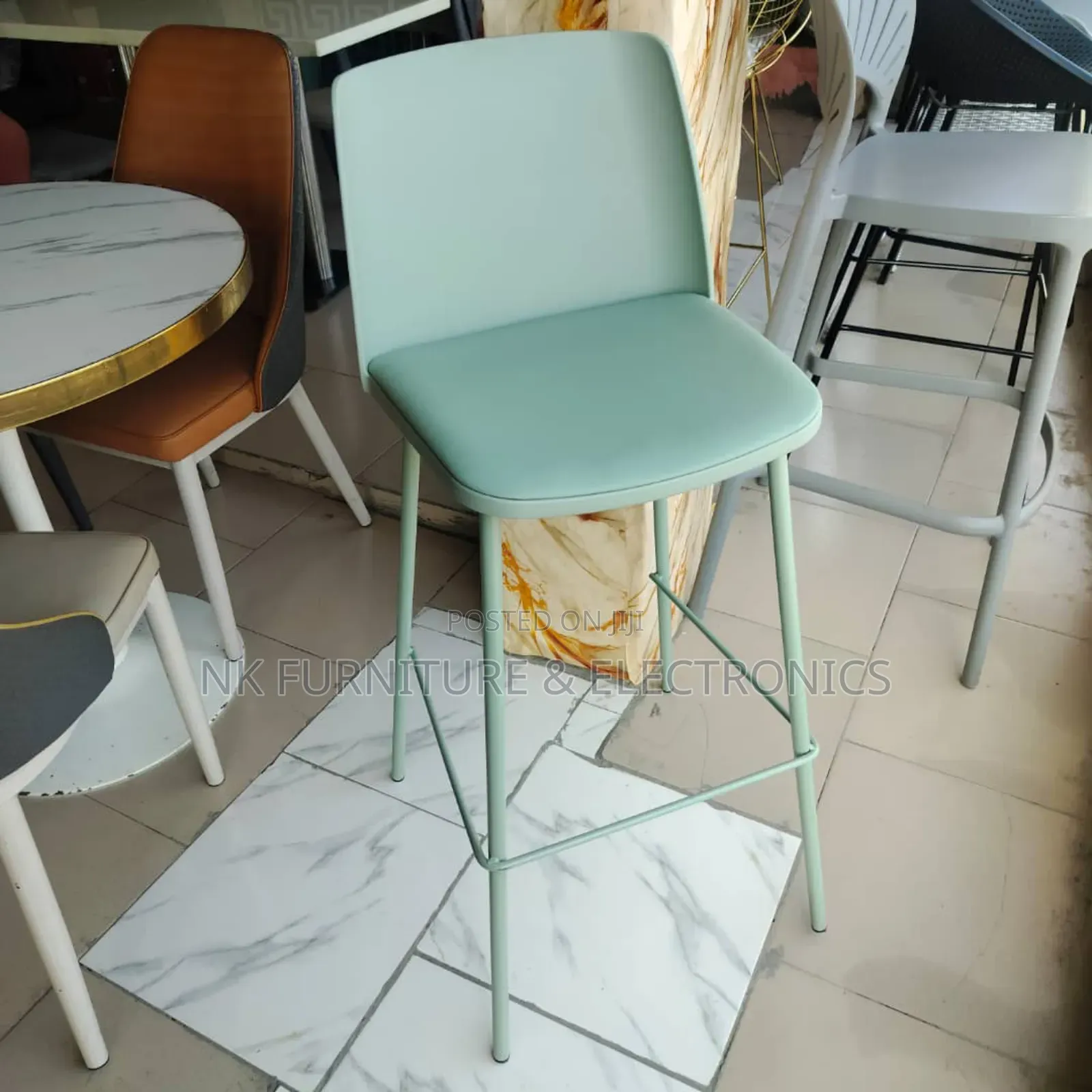 Imported High Bar Stools in Three Colours