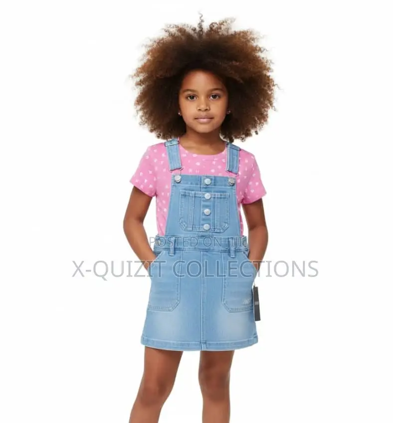 Dkny Girl Overall Dress 2 Piece Set (3y-6y)