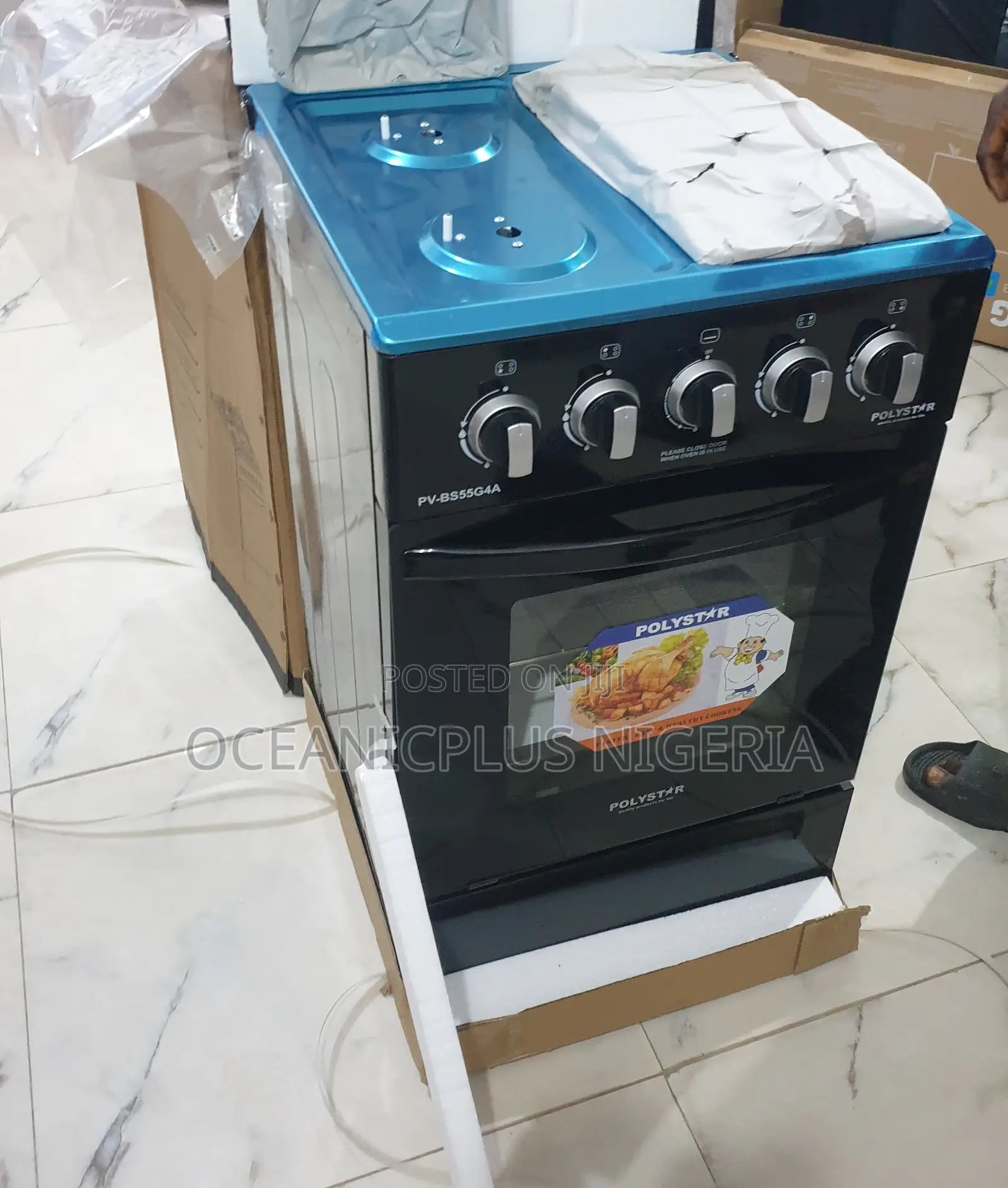 Solid Support Polystar 4 Burner Gas Cooker Burners Oven | Pv-Bs55g4a
