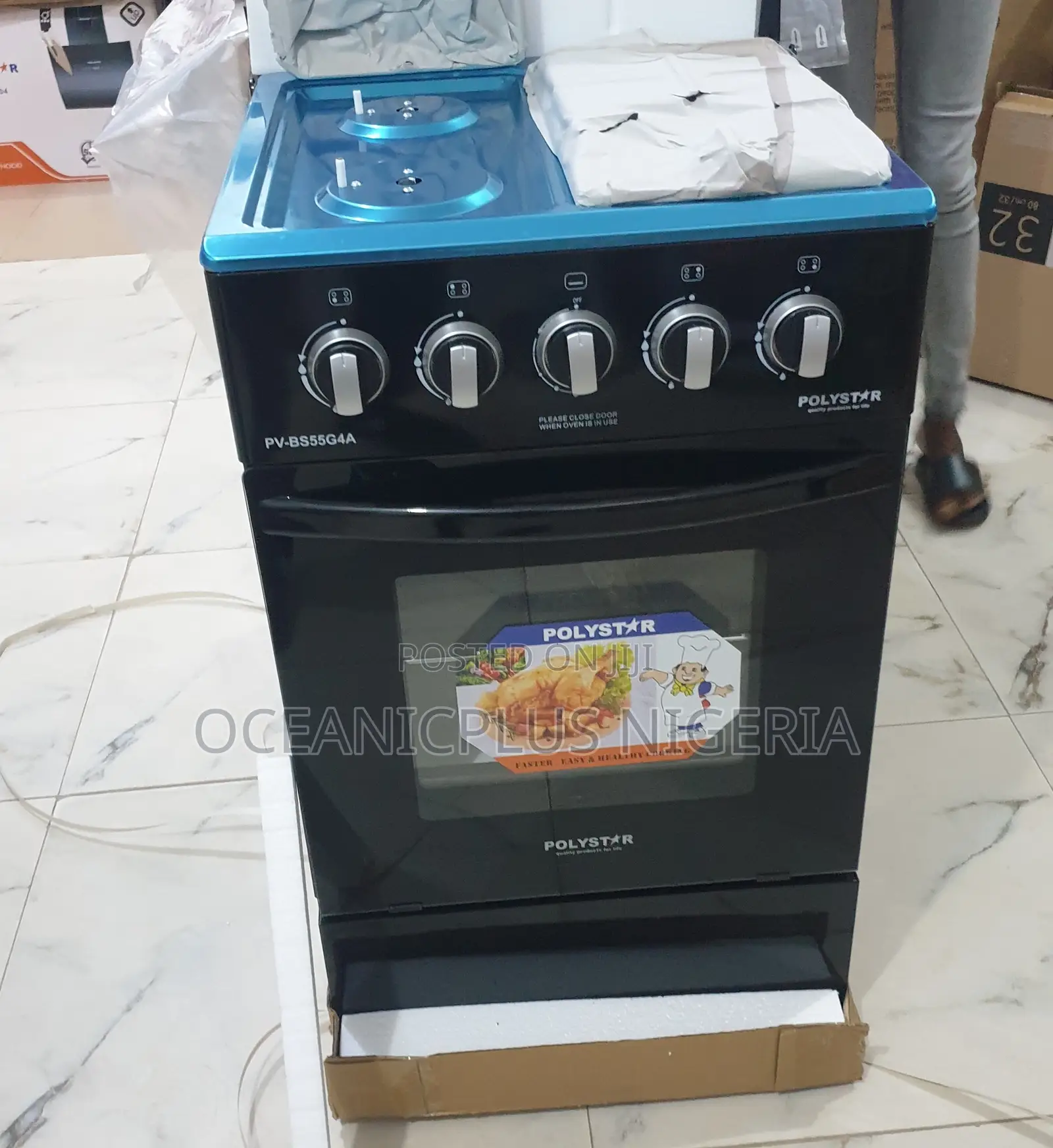 Trusted Safety Polystar 4 Burner Gas Cooker Burners Oven Pv-Bs55g4a