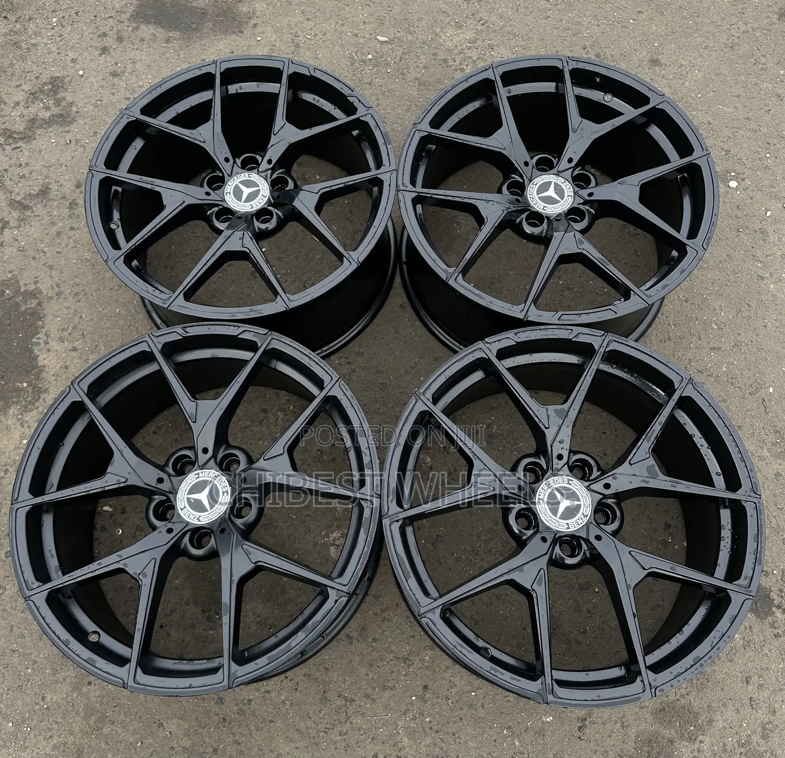 18 Rim For Mercedes Benz Matt Black