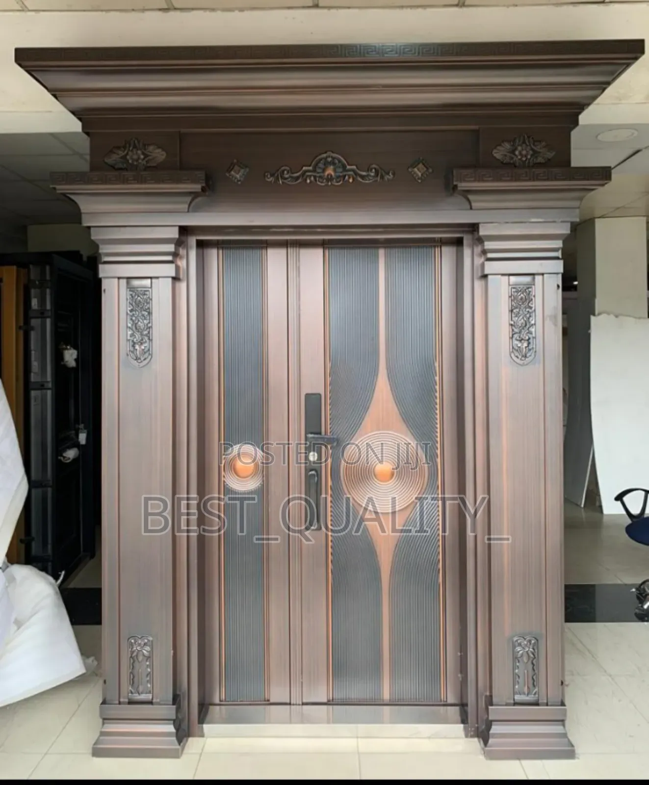 Copper Door With Arc