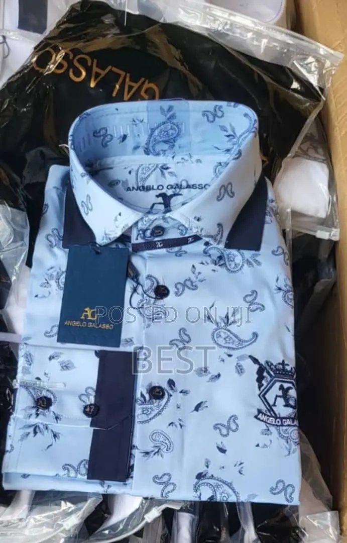Italian Luxury Angelo Galaso Shirts Collections Size L Xl XXL 3xl