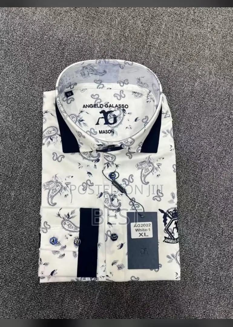 Italian Luxury Angelo Galaso Shirts Collections Size L Xl XXL 3xl