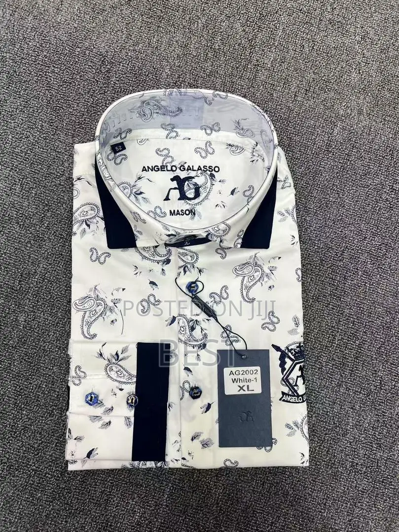Italian Luxury Angelo Galaso Shirts Collections Size L Xl XXL 3xl