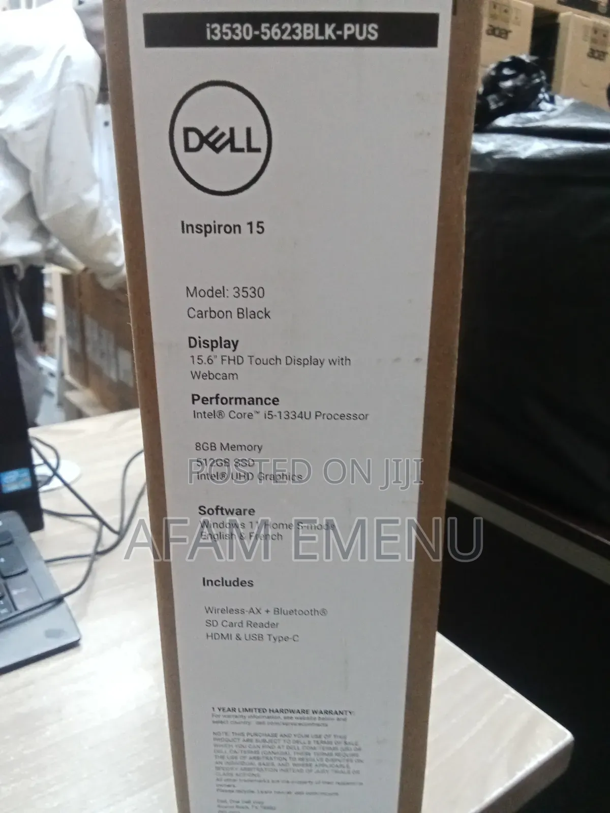 New Laptop Dell Inspiron 3541 8GB Intel Core i5 SSD 512GB
