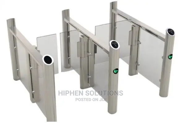 Time Attendance Fingerprint Reader Swing Arm Barrier Gate