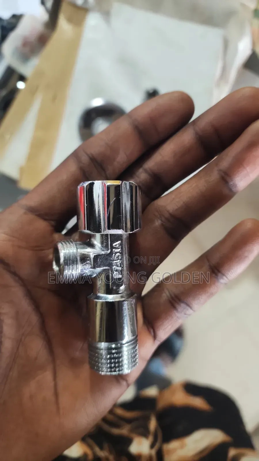 Half Inch by Three Eight German Angle Valve