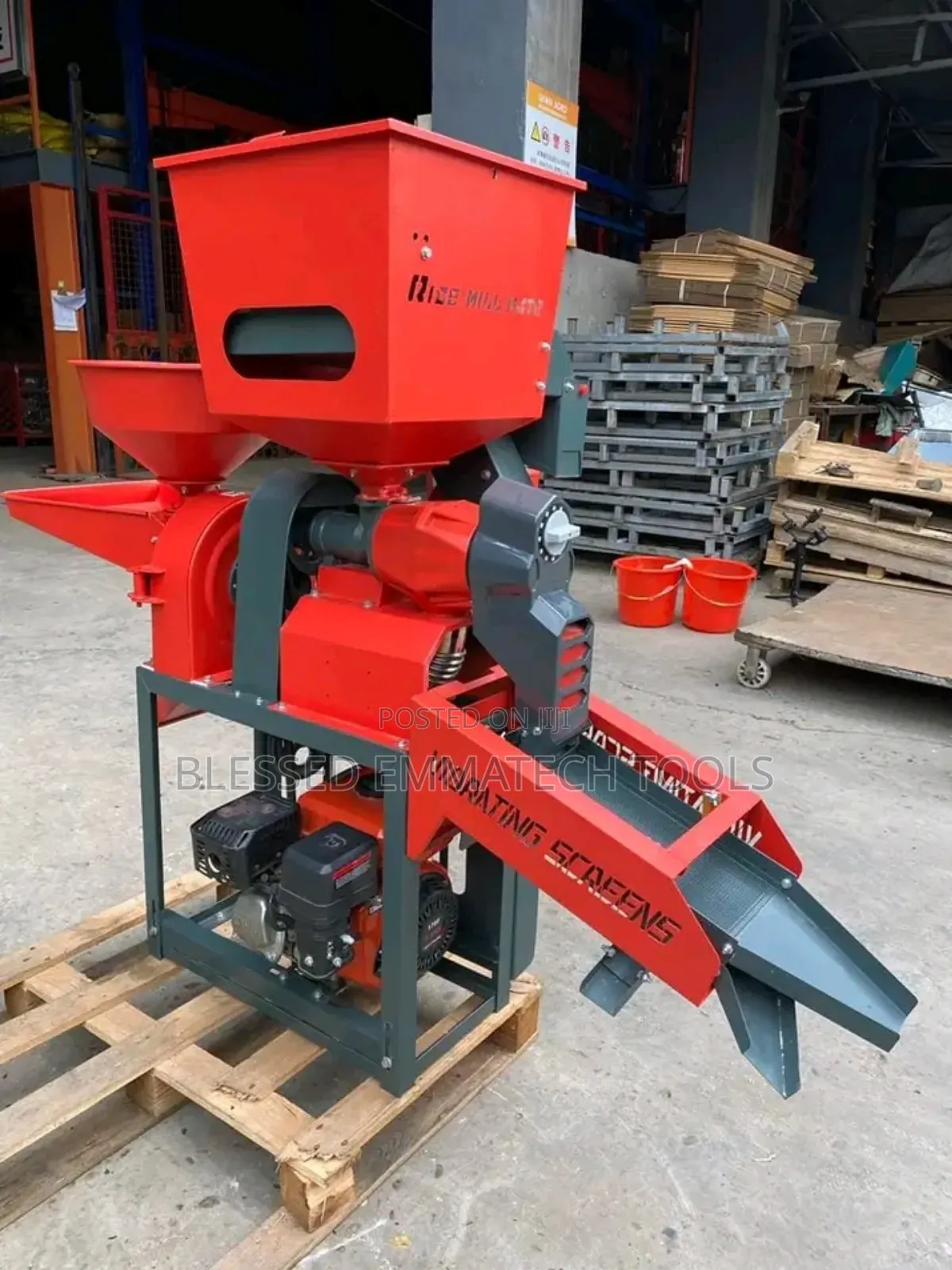Power 4 In1 Rice Milling Machine