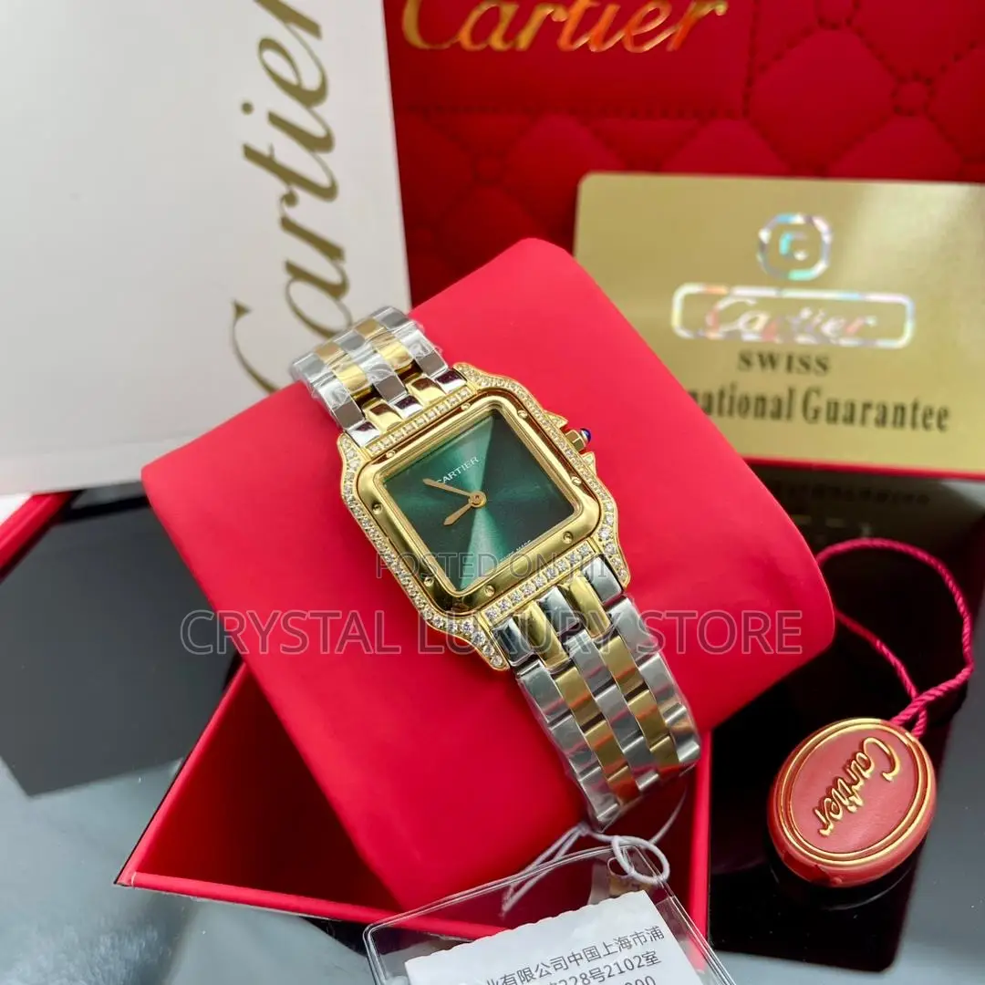 Cartier Quality Luxury Ladies Chain Strap Wristwatch