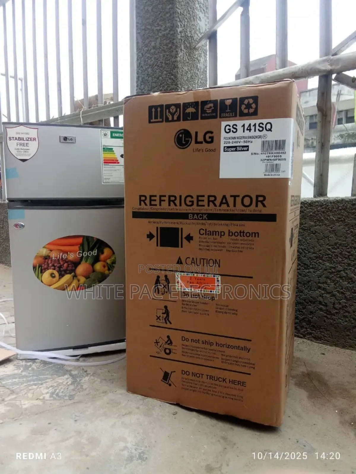 Lg Fridge 110 Litre Table Top Two Door High Quality Performance > 2yrs