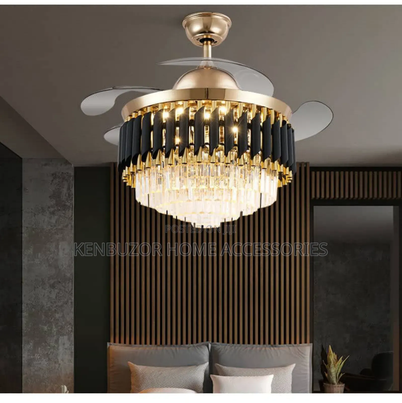 Fan Smart Led Chandelier With Bluetooth